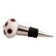 Navy Blue Dot Ceramic Wine Stopper
